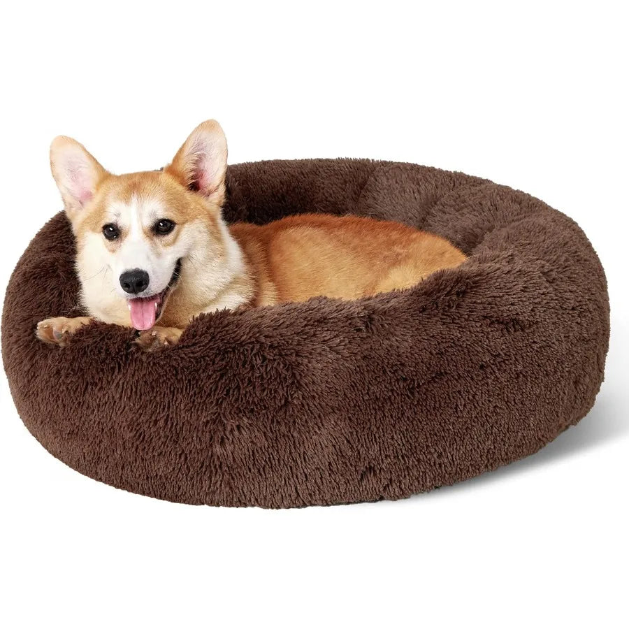 Sichuan Calming Donut Pet Bed Washable Plush Fur