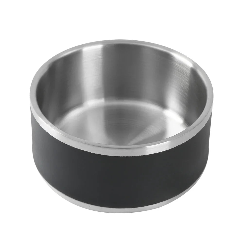 Stainless Steel Double Wall Dog Feeding Bowl Non Slip