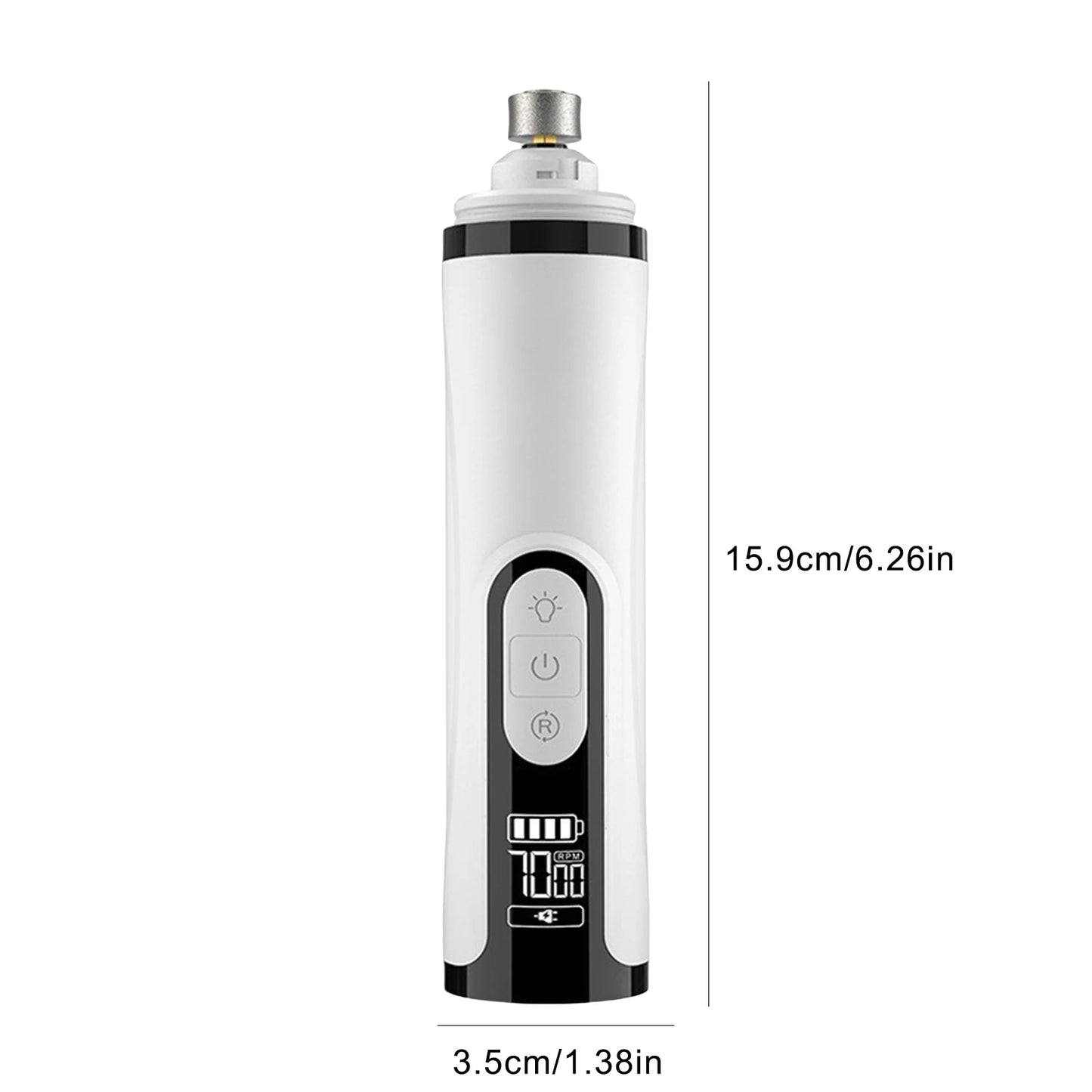 APWIKOGER Electric Dog Nail Grinder Rechargeable Quiet Cat Trimmer