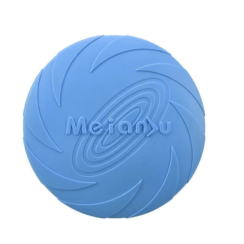 Silicone Dog Frisbee Flying Disc Interactive Toy For Pets