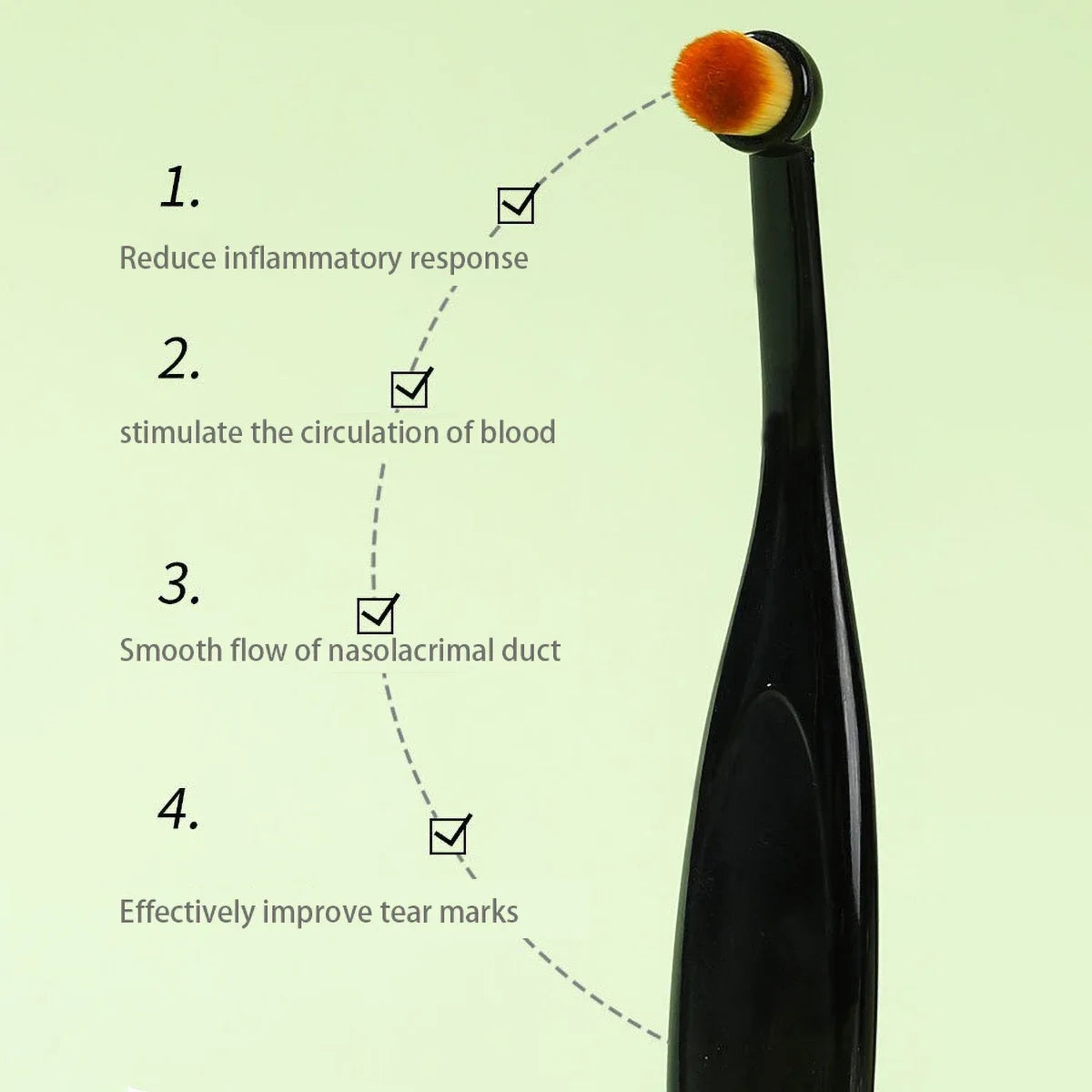 Anti Static Pet Tear Brush Grooming Tool For Cats And Dogs Eye Protection