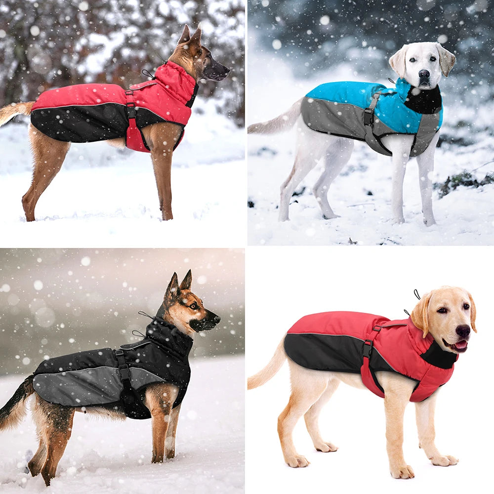NONECN Waterproof Dog Coat Jacket Reflective Raincoat For Dogs