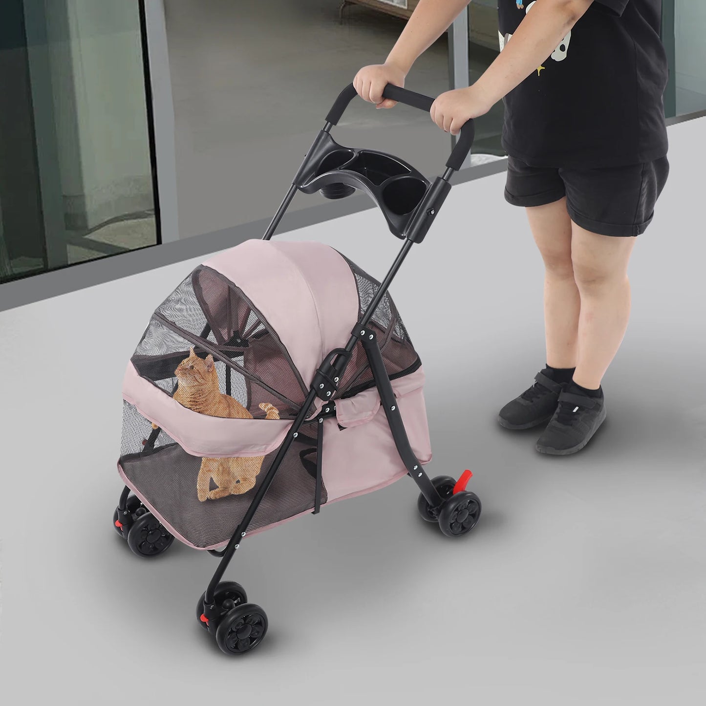 Breed Foldable Lightweight Pet Cart For Small Dogs And Cats