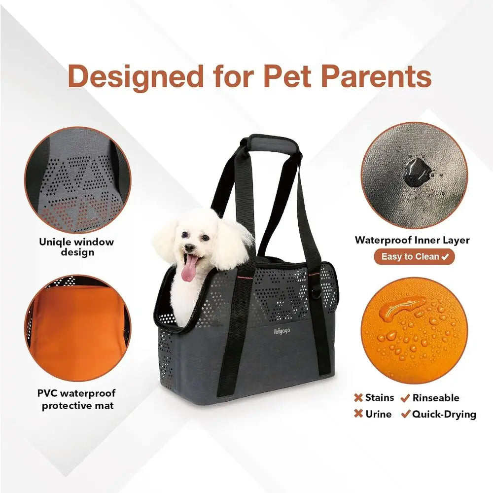 Breezy Wanderer Pet Carrier For Dogs Cats Rabbits Travel