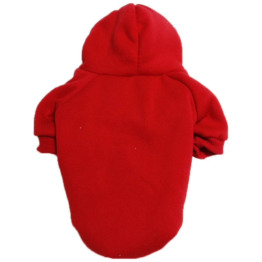 NONECN Winter Dog Hooded Sweatshirt Warm Coat for Pets