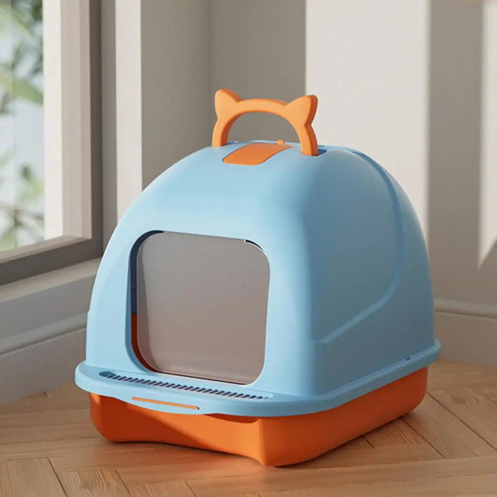 Hign-concerned 90 Degree Lift Cat Litter Box Enclosed With Lid