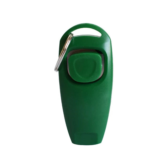 Two In One Dog Clicker Training Whistle With Key Ring