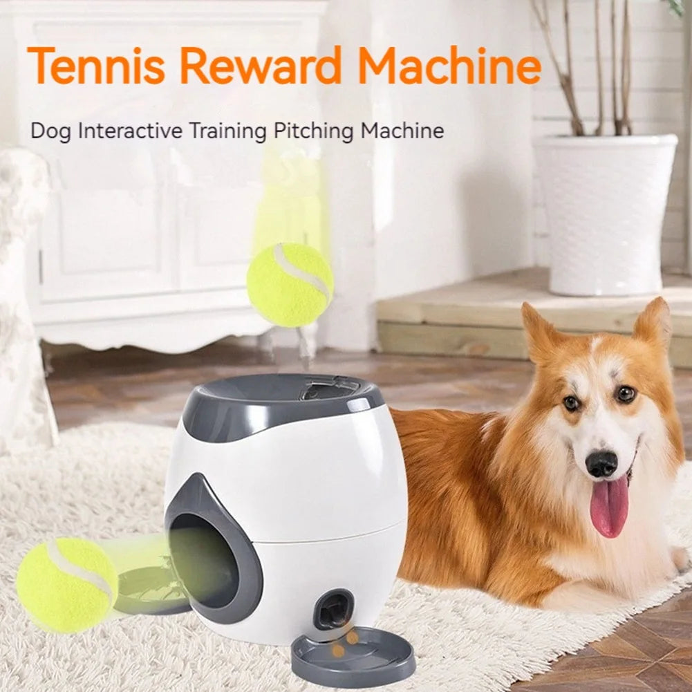 VKTECH Automatic Dog Ball Launcher Interactive Food Reward Machine