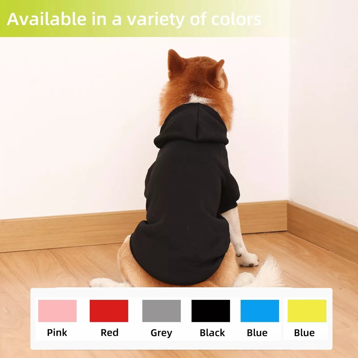 NONECN Winter Dog Hooded Sweatshirt Warm Coat for Pets