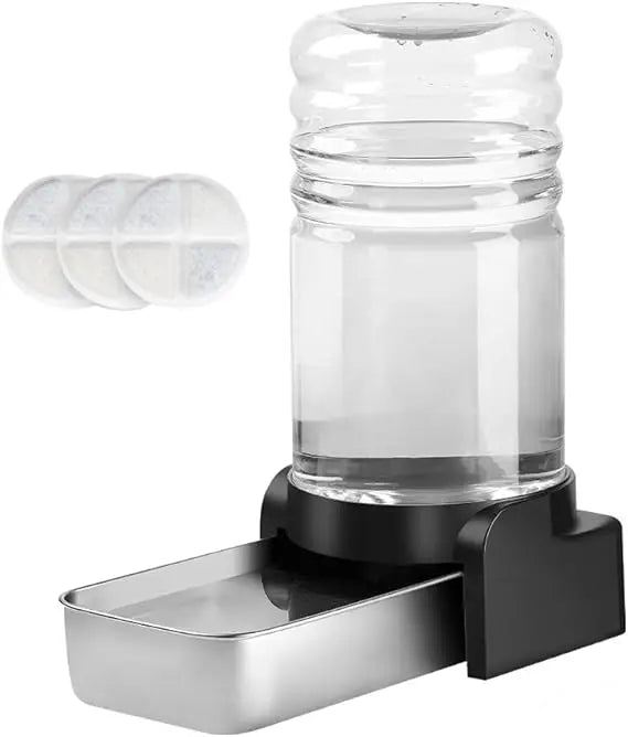 Automatic Gravity Cat Water Dispenser Stainless Steel Large Capacity 5.7 Liters