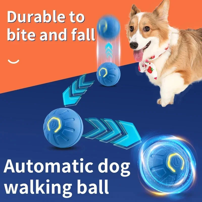 Electronic Interactive Dog Toy Ball USB Moving Ball For Kittens And Puppies