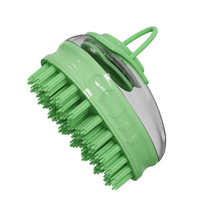 Pet Bath Brush Two In One Silicone Grooming Comb For Dogs