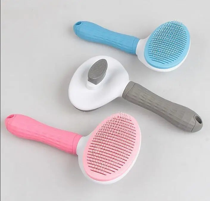 Dog Cat Hair Brush Stainless Steel Grooming Tool For Pets