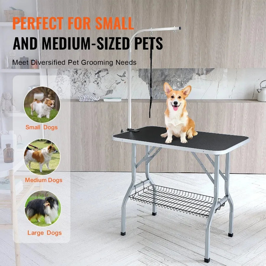 Pet Grooming Table Arm With Clamp For Small Dogs Stand