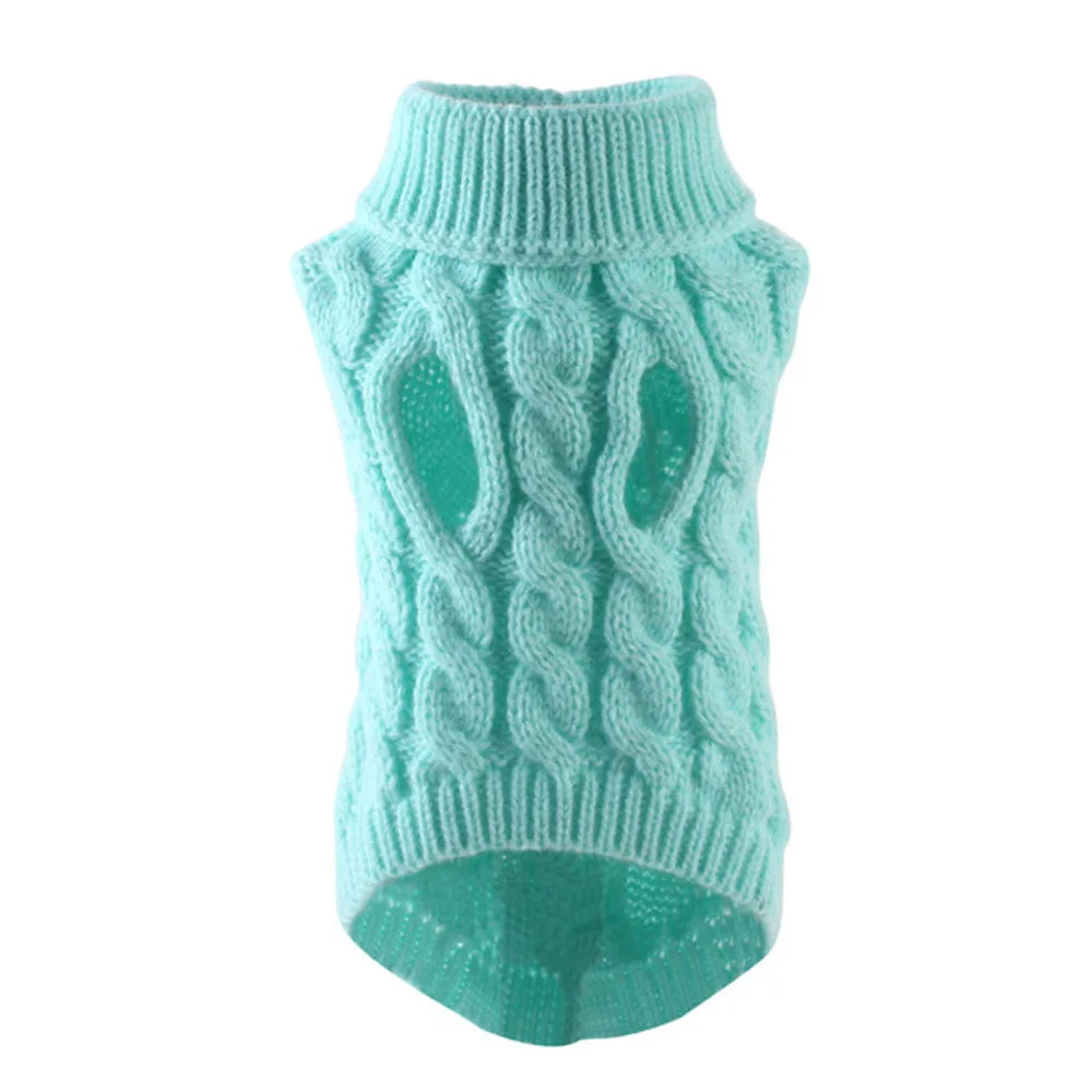 NONECN Pet Dog Sweater Autumn Winter Knit Warm Comfort Clothing