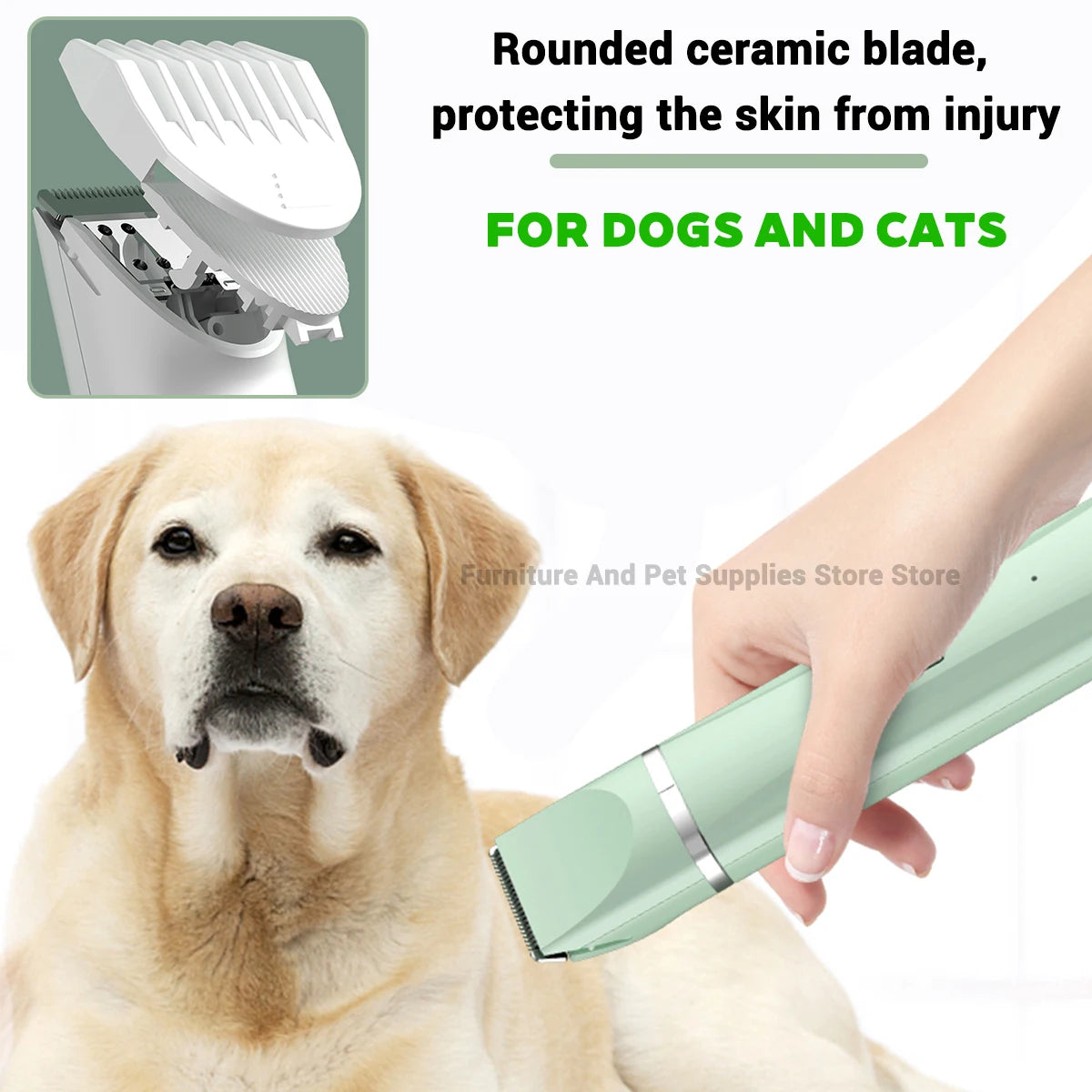 Professional 4-In-1 USB Rechargeable Pet Grooming Tool Set