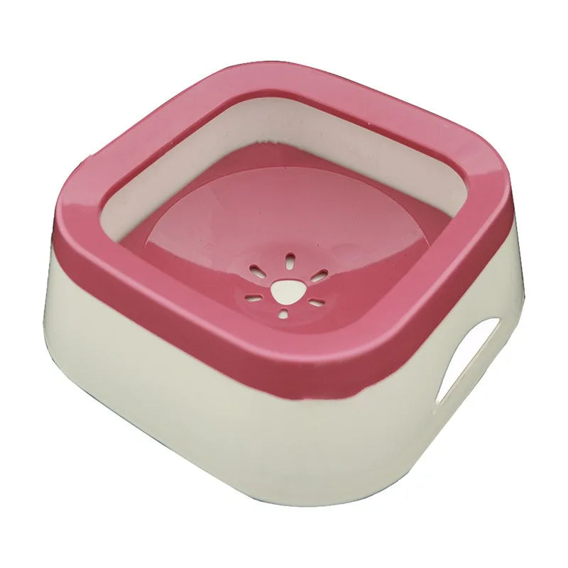 Plastic Anti Splash Dog Water Bowl 1L Drinker For Pets Puppy Cat