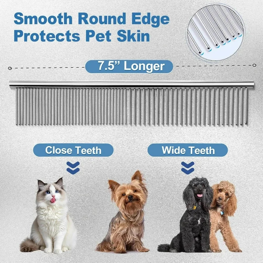 Titanium Coated 4CR Stainless Dog Grooming Scissors Safety Round Tip