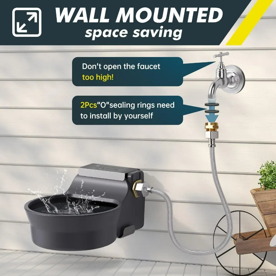 Automatic Pet Water Dispenser Wall Mount For Dogs And Cats