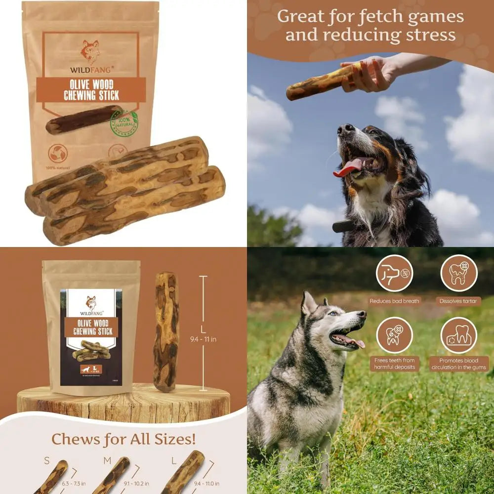 Olive Wood Chewing Sticks for Aggressive Chewers Training Toy