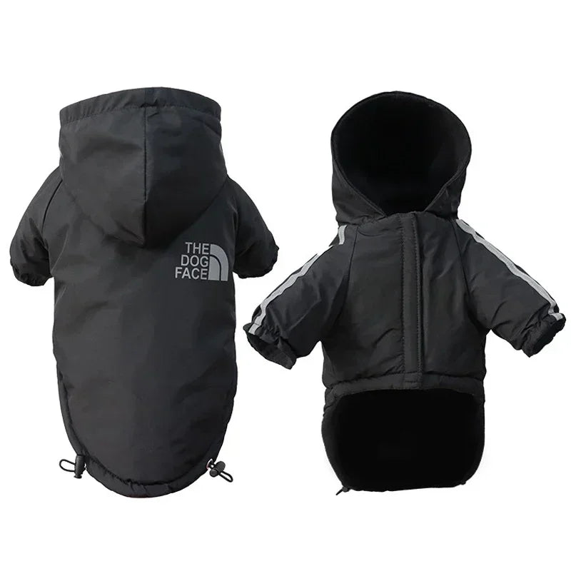 YOUSECN Reflective Dog Coat Winter Waterproof Hooded Jacket