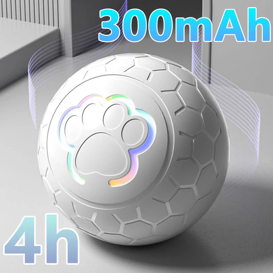 Smart Dog Toy Ball USB Bouncing Toy With RGB Lights