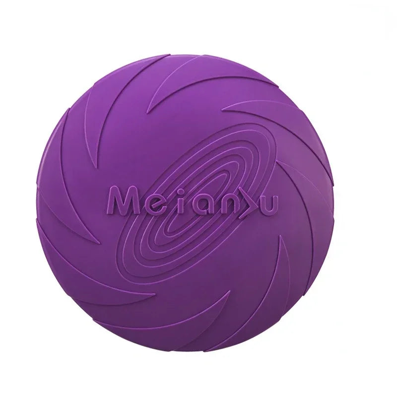 Silicone Dog Frisbee Flying Disc Interactive Toy For Pets