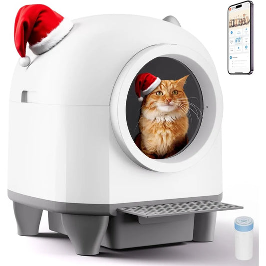Self Cleaning Litter Box With App Control For Multi Cat