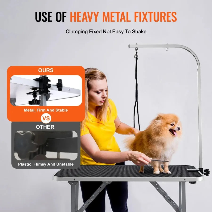 Pet Grooming Table Arm With Clamp For Small Dogs Stand