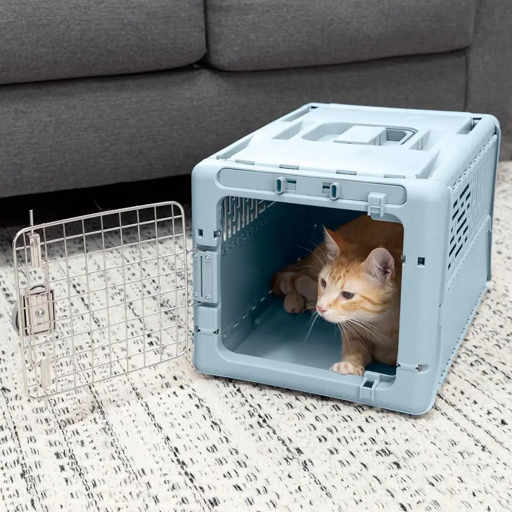 Collapsible Pet Travel Carrier Hard Sided Kennel For Small Pets