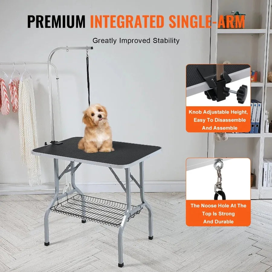 Pet Grooming Table Arm With Clamp For Small Dogs Stand