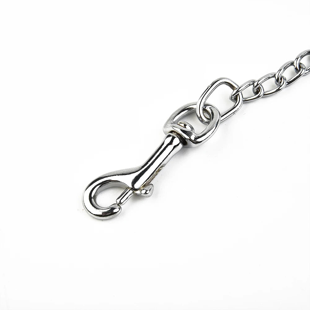 YTYINCN Metal Chain Dog Lead With Leather Style Handle