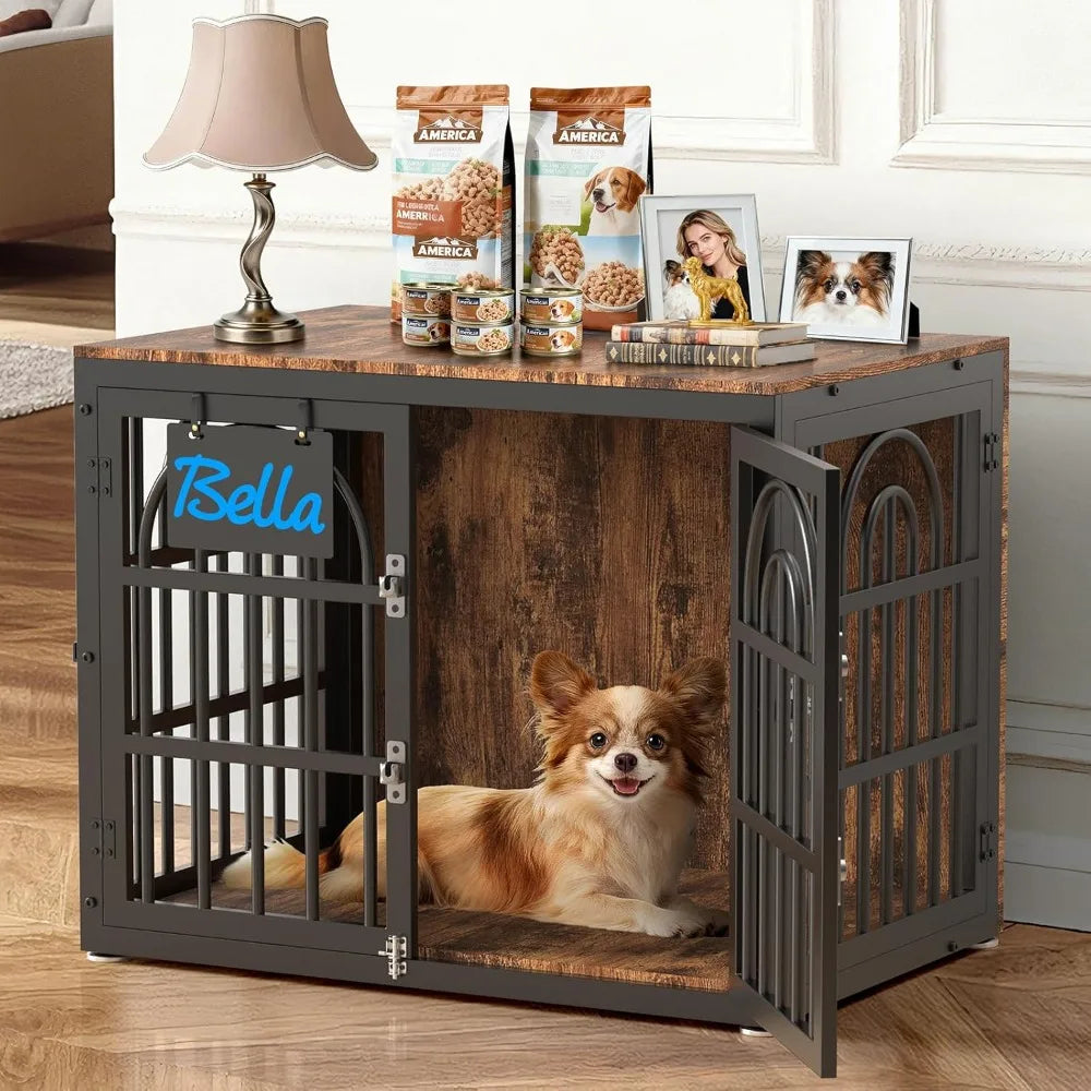 Chengwei Dog Crate Furniture Indoor Kennel End Table
