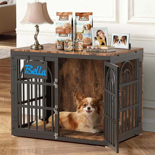 Chengwei Dog Crate Furniture Indoor Kennel End Table