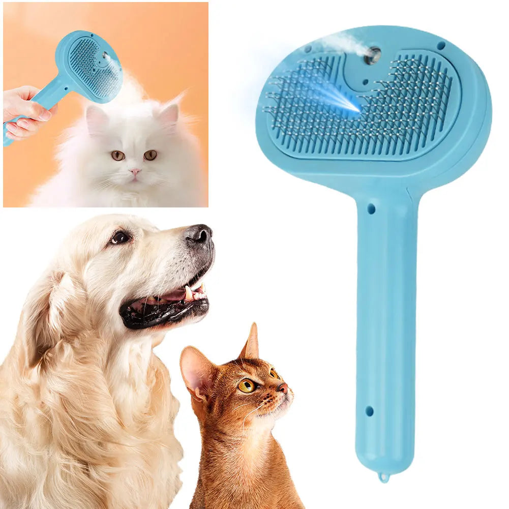 Shunmaii Cat Steam Brush Hair Remover Multi Function Grooming Comb