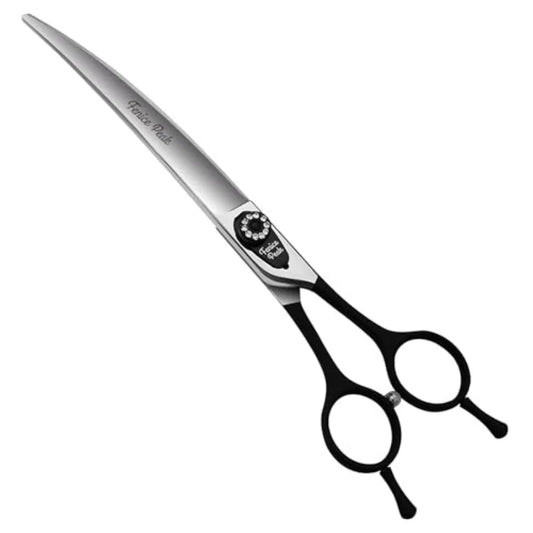 Professional Dog Grooming Scissors Japanese 440C Stainless Steel Curved