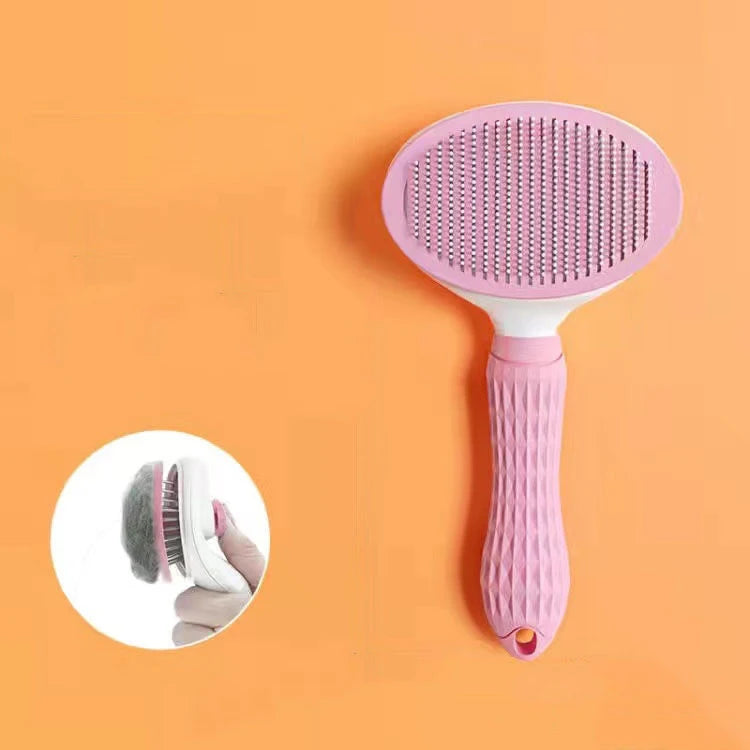 Dog Cat Hair Brush Stainless Steel Grooming Tool For Pets
