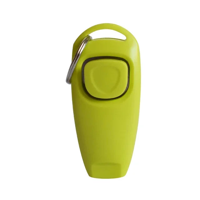 Two In One Dog Clicker Training Whistle With Key Ring