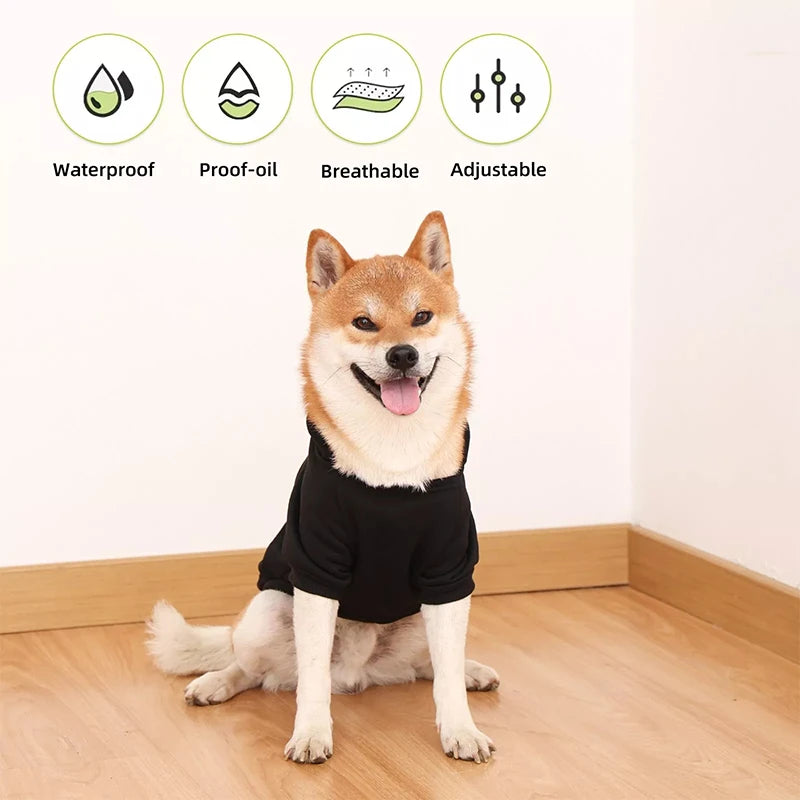 NONECN Winter Dog Hooded Sweatshirt Warm Coat for Pets