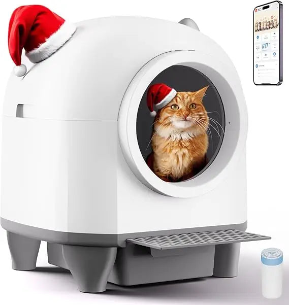 Self Cleaning Litter Box With App Control For Multi Cat