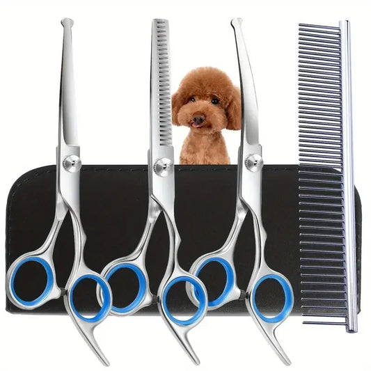 Professional Dog Grooming Scissors Stainless Steel Round Head