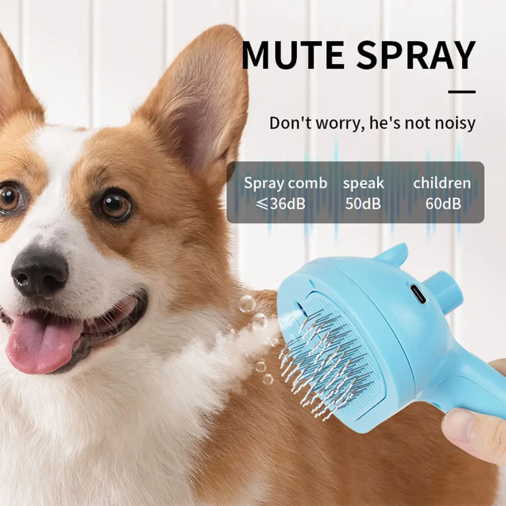 Shunmaii Cat Steam Brush Hair Remover Multi Function Grooming Comb