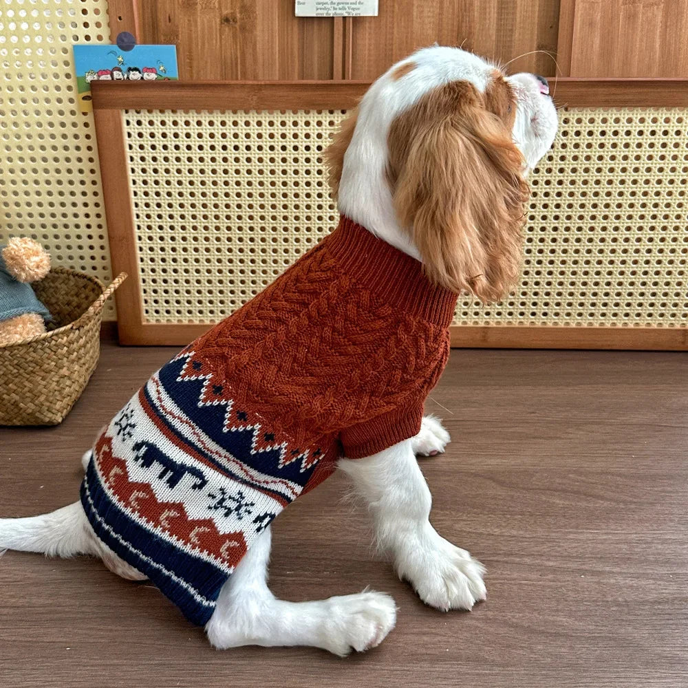 Korean Style Knitted Pet Sweater For Dogs And Cats