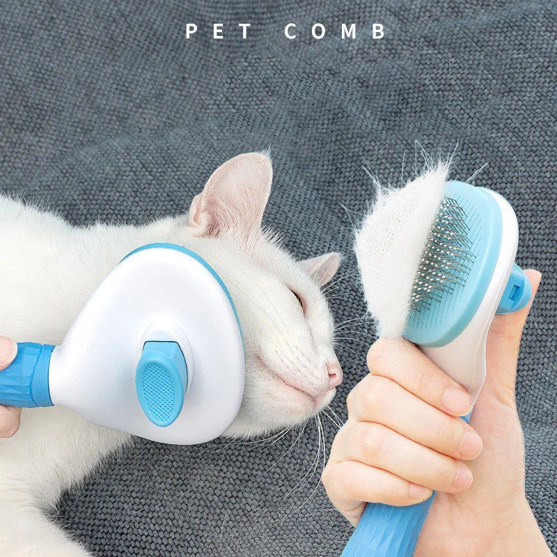 Dog Cat Hair Brush Stainless Steel Grooming Tool For Pets