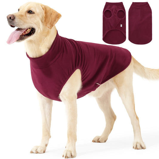 Fleece Dog Sweater Stretchy Pullover Soft Jacket For Dogs