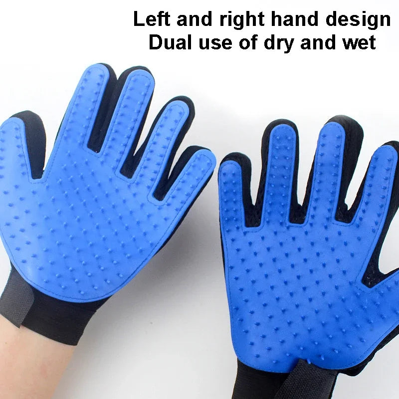 Pet Hair Remover Gloves Grooming Mitts for Cats and Dogs
