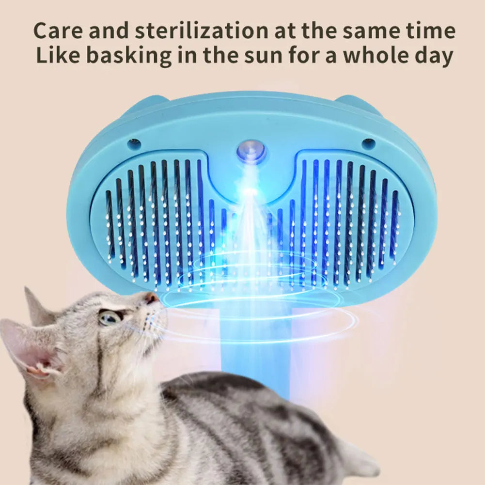 Shunmaii Cat Steam Brush Hair Remover Multi Function Grooming Comb