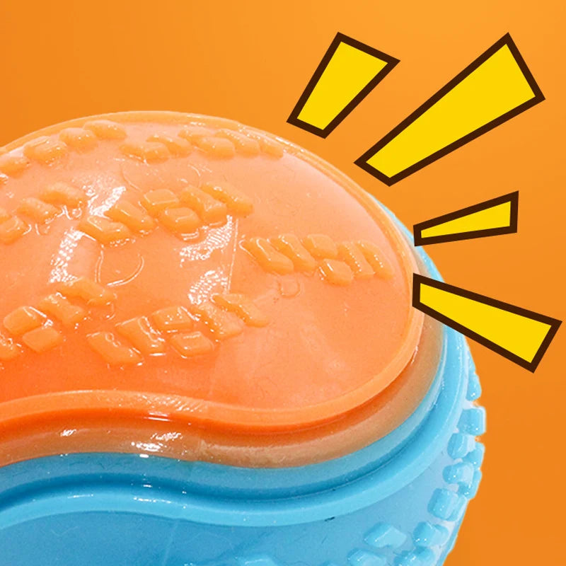 Squeaky Dog Ball Toy TPR Interactive High Bounce For Dogs