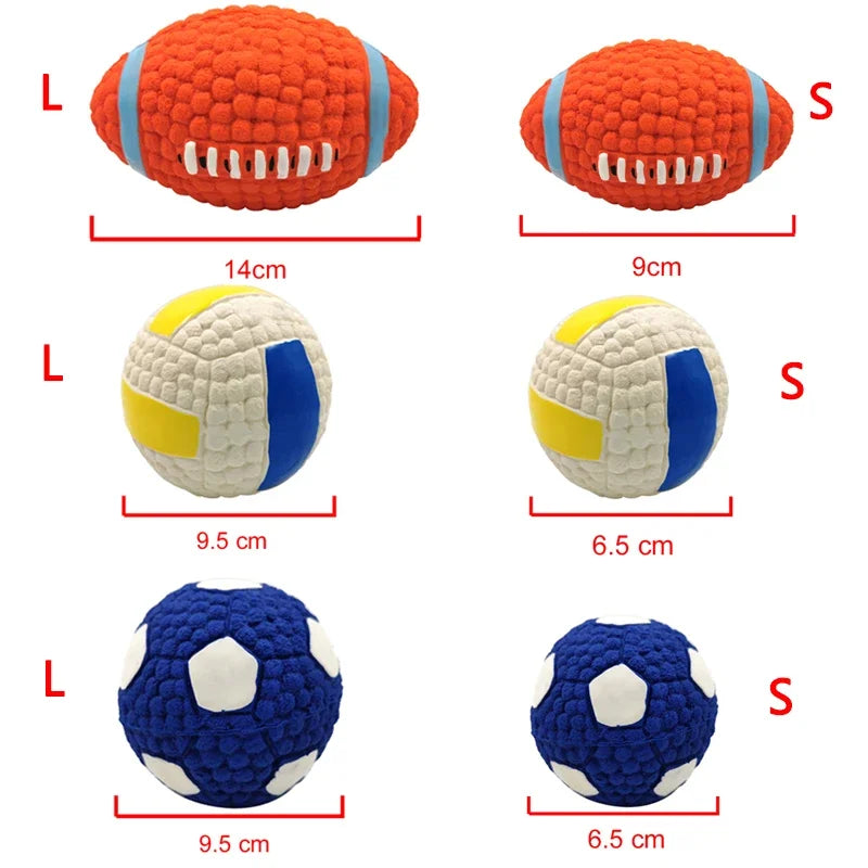 Holapet Squeaky Dog Ball Toy for Small and Large Dogs