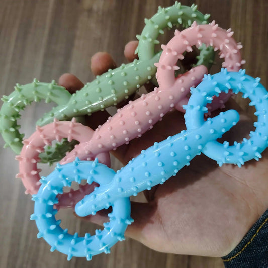 TPR Dog Molar Chew Toy Teeth Cleaning Rubber Bite Resistant